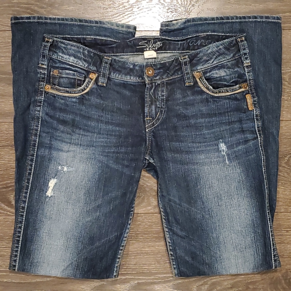 ❤ SILVER FRANCES FLARE JEANS, 12 (31)